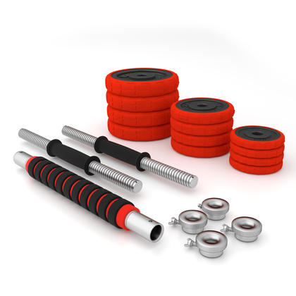 SGGX20 SZTANGIELKI REGULOWANE GUMOWANE 20KG HMS