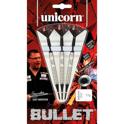 Rzutki soft tip Unicorn BULLET STAINLESS STEEL - Gary Anderson