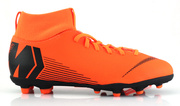 Pomarańczowo-czarne buty piłkarskie Nike Mercurial Superfly Club MG AH7339-810 JR