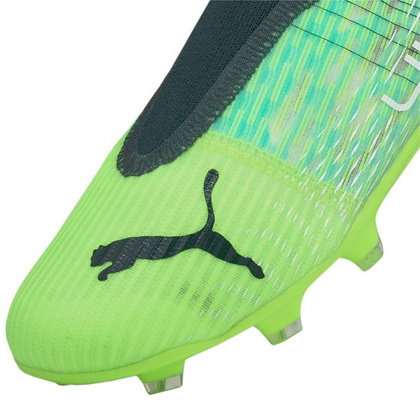 Czarno-zielone buty piłkarskie korki Puma Ultra 3.3 106529 03 - Junior
