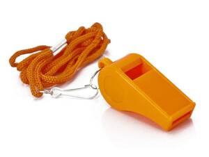 Pomarańczowy gwizdek sportowy Allright AS07005