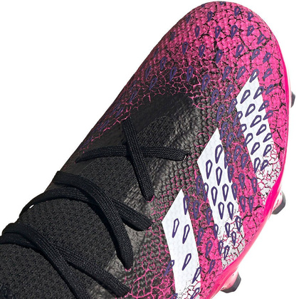 Czarno-różowe buty piłkarskie korki Adidas Predator Freak.3 FG FW7519