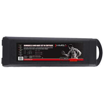 STC55 SZTANGIELKI REGULOWANE W WALIZCE CHROMOWANE 55KG HMS