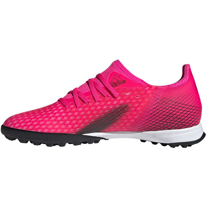 Różowo-czarne buty piłkarskie turfy Adidas X Ghosted.3 TF FW6940