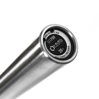 GCF700 GRYF OLIMPIJSKI 20 KG 2200MM + ZACISK ZG1000 RED HMS PREMIUM