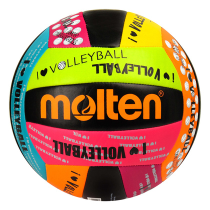 Kolorowa piłka siatkowa Molten I love volleyball MS-500-LUV