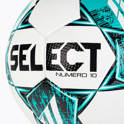Biało-turkusowa piłka nożna Select Numero 10 v23 110046