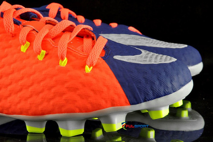 Pomarańczowo-granatowe buty piłkarskie Nike Hypervenom Phelon FG 852595-409 JR