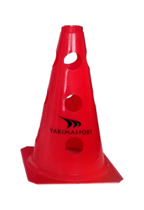 Czerwony pachołek z otworami 23 cm Yakimasport 100606