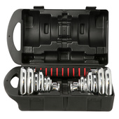 STC21 SZTANGIELKI REGULOWANE W WALIZCE CHROMOWANE 20KG HMS