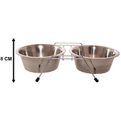 MISKA DLA PSA I KOTA STAL NIERDZEWNA 2x550ML