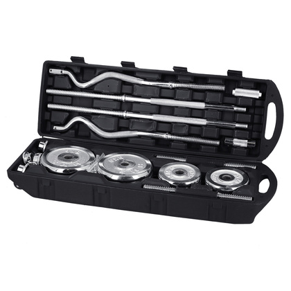 STC55 SZTANGIELKI REGULOWANE W WALIZCE CHROMOWANE 55KG HMS