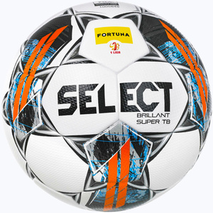 Biała piłka nożna Select Brillant Super TB 22 FIFA Fortuna 1 liga