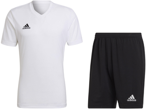 Biało-czarny strój sportowy na WF Adidas Entrada Parma CD8438+AJ5880