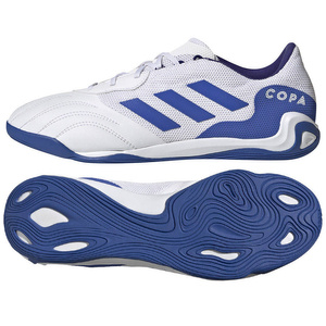 Biało-niebieskie buty piłkarskie halówki Adidas Copa Sense.3 GV8776
