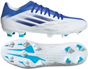 Biało-niebieskie buty piłkarskie korki Adidas X Speedflow.3 FG GW7480