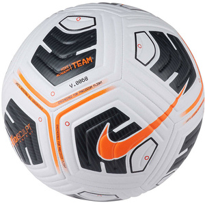 Biało-pomarańczowa piłka nożna Nike Academy Team CU8047-101