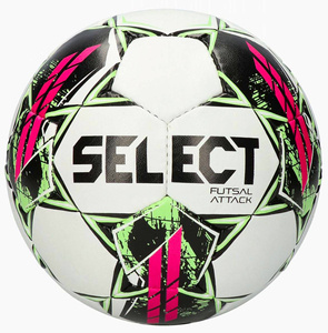 Biało-różowa piłka nożna halowa Select Futsal Attack