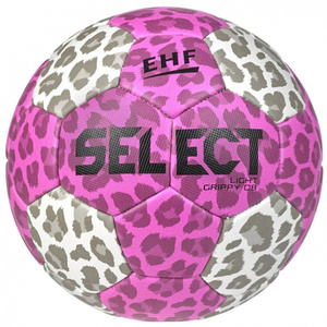 Biało-różowa piłka ręczna Select Light Grippy DB - rozmiar 0