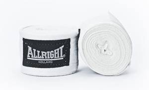 Biały bandaż bokserski Allright SW06014 4,2m