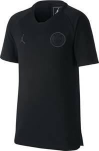 Czarna koszulka Nike Jordan Paris Saint-Germain Breathe Squad AQ0970-012 - Junior