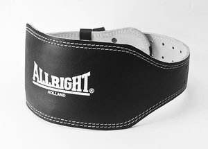 Czarny pas kulturystyczny szeroki Allright FE08030 r.M