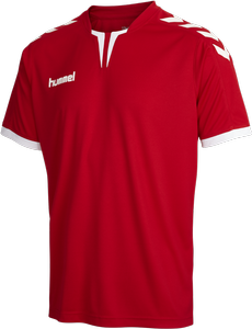 Czerwona koszulka Hummel Core SS Poly Jersey 003636