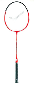 Czerwono-czarna rakietka do badmintona Allright Striker 3001
