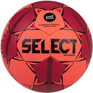 Czerwono-koralowa piłka do piłki ręcznej Select Mundo - rozmiar 0