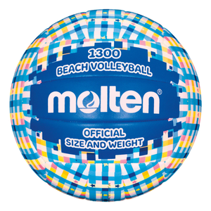 Kolorowa piłka siatkowa na plaże Molten Beach 1300 V5B1300-CB