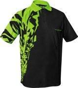 Koszulka polo Harrows Rapide czarno-zielona