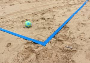 Linie pola boiska szer. 5cm do Beach Soccer (26x36m) niebieskie - deski