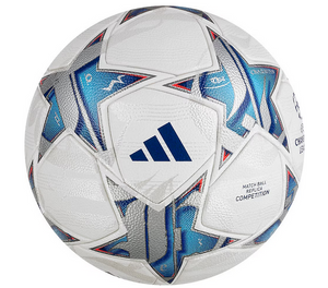 Niebiesko-biała piłka nożna Adidas UCL Competition Liga Mistrzów IA0940