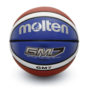 Niebiesko-brązowa piłka do koszykówki Molten GM7 BGMX7-C