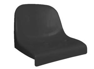 Siedzisko, krzesełko stadionowe czarne