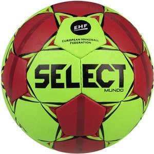 Zielono-czerwona piłka do piłki ręcznej Select Mundo