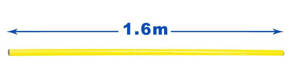 Żółta laska tyczka treningowa Yakimasport 100076 160cm