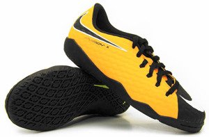 Żółto-czarne buty piłkarskie na halę Nike Hypervenom Phelon IC 852563-801