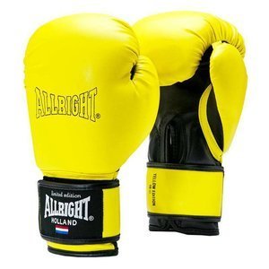 Żółto-czarne rękawice bokserskie Allright Limited Edition SW02049 - rozmiar 8