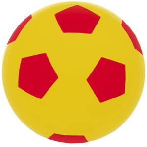 Żółto-czerwona piłka piankowa Enero Soft 20 BLS-71007