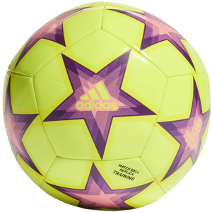 Żółto-fioletowa piłka nożna Adidas UCL Club Void HI2176