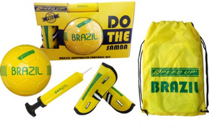 Żółto-zielony zestaw piłkarski Speed Up Brasil 3090