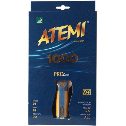 Atemi 1000 CV - Rakietka do tenisa stołowego (rączka wklęsła)