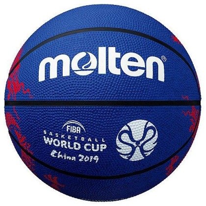 B7C1600-M9C-B Piłka do koszykówki Molten FIBA World Cup China 2019 replika / niebieska
