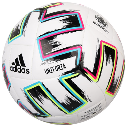 Biała piłka nożna halowa futsal Adidas Uniforia Training Sala FH7349 rozmiar 4