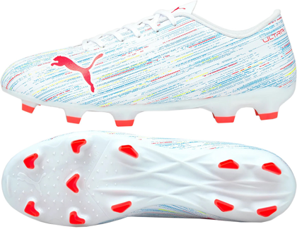 Białe buty piłkarskie Puma Ultra 4.2 FG/AG 106354 03