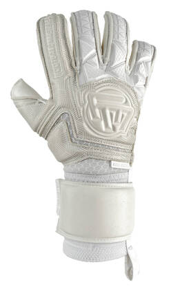 Białe rękawice bramkarskie Football Masters Voltage Plus White RF