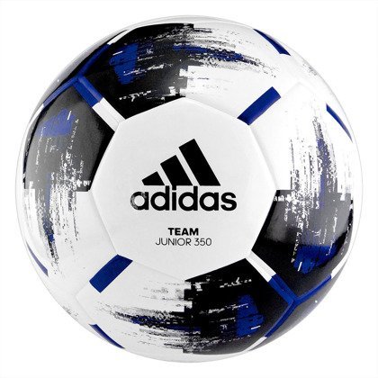 Biało-czarna piłka nożna Adidas Team Junior 350g CZ9573 r4