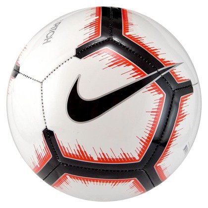 Biało-czarna piłka nożna Nike Pitch SC3316-100 - rozmiar 5