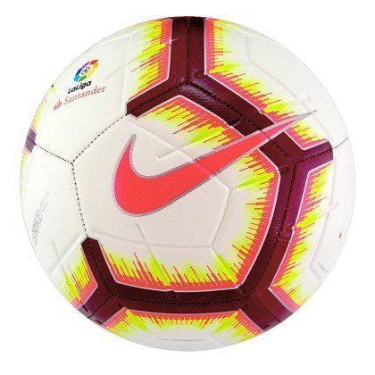 Biało-czerwona piłka Nike Strike La Liga SC3313-100 rozmiar 3